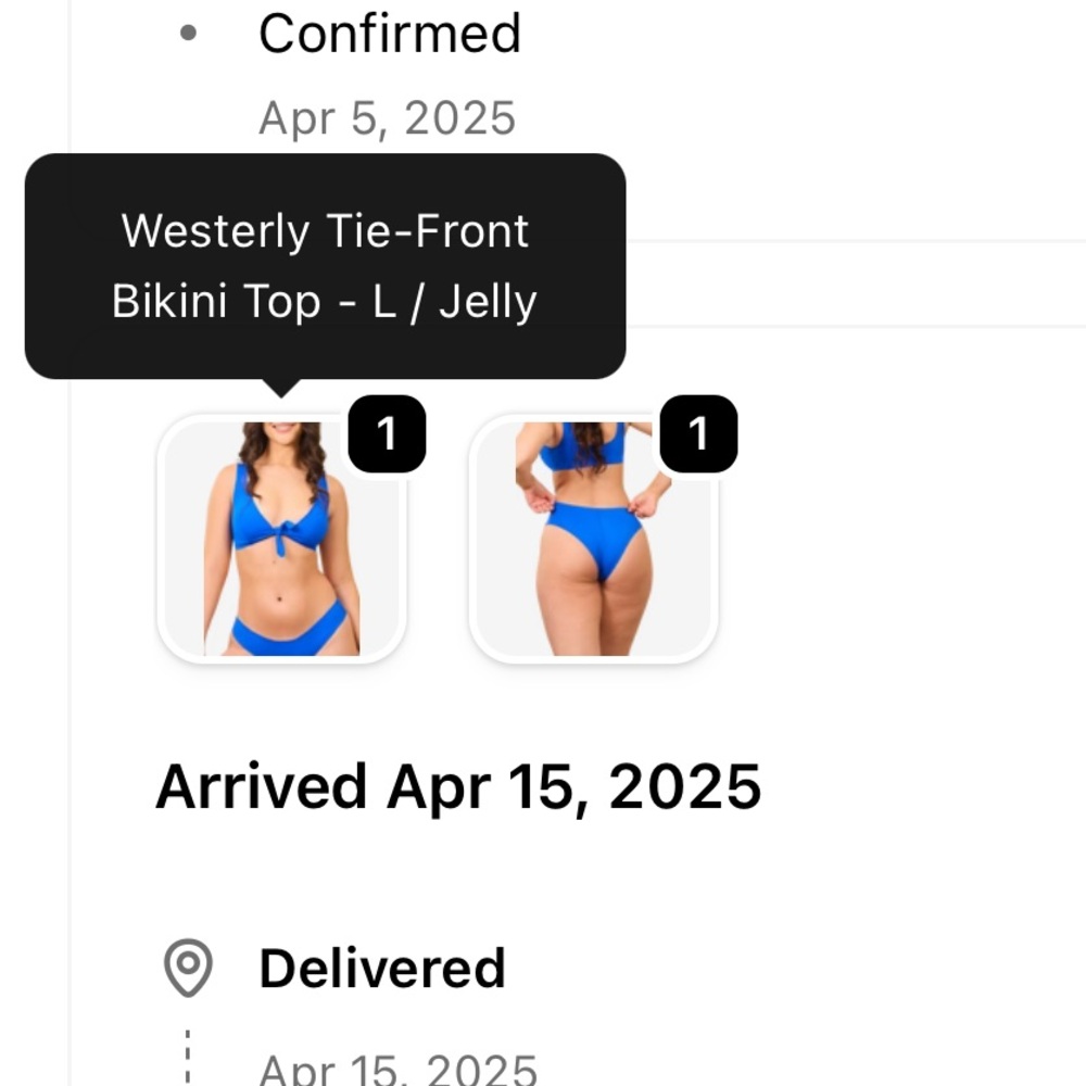 OneWith Bold Blue Bikini Set - Picture 6 of 9